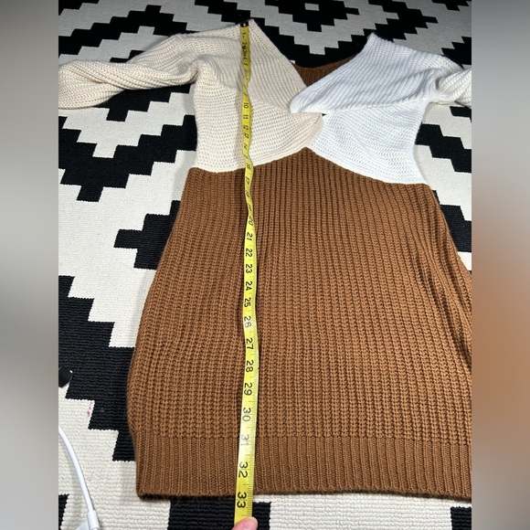 CRAVE FAME, color block, twist, sweater dress!! - Picture 7 of 9
